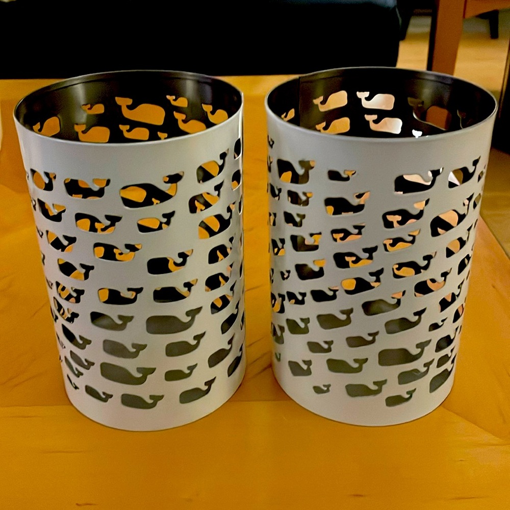 2 Vineyard Vines Candle Holders